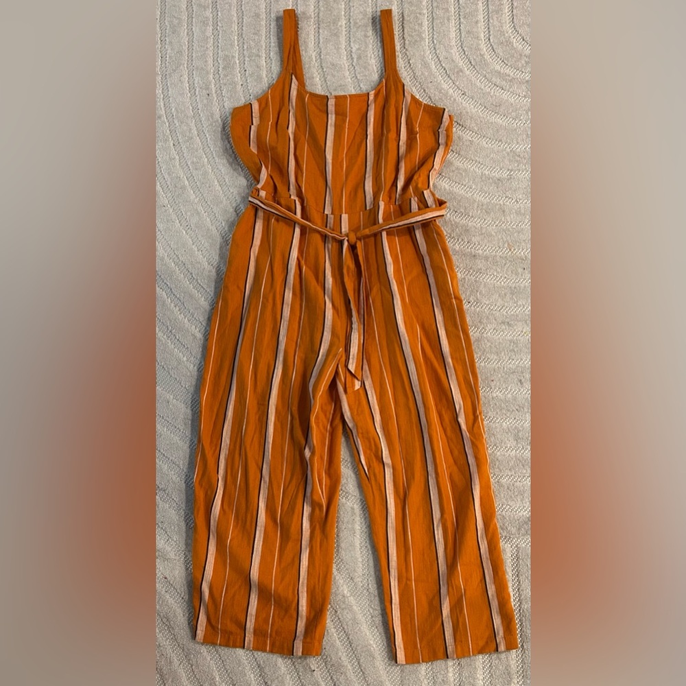 Lucky Brand Catalina Striped 100% Cotton Striped Causal Jumpsuit - XL - Picture 2 of 16
